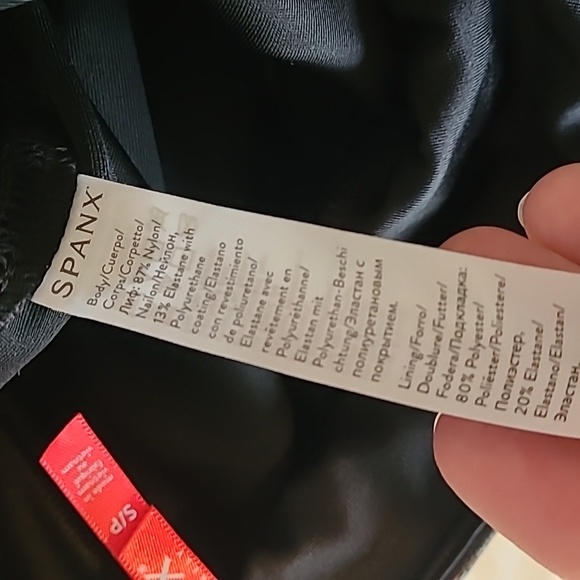 Spanx Black Moto Faux Leather Ribbed High Waisted Leggings Small - Picture 8 of 11